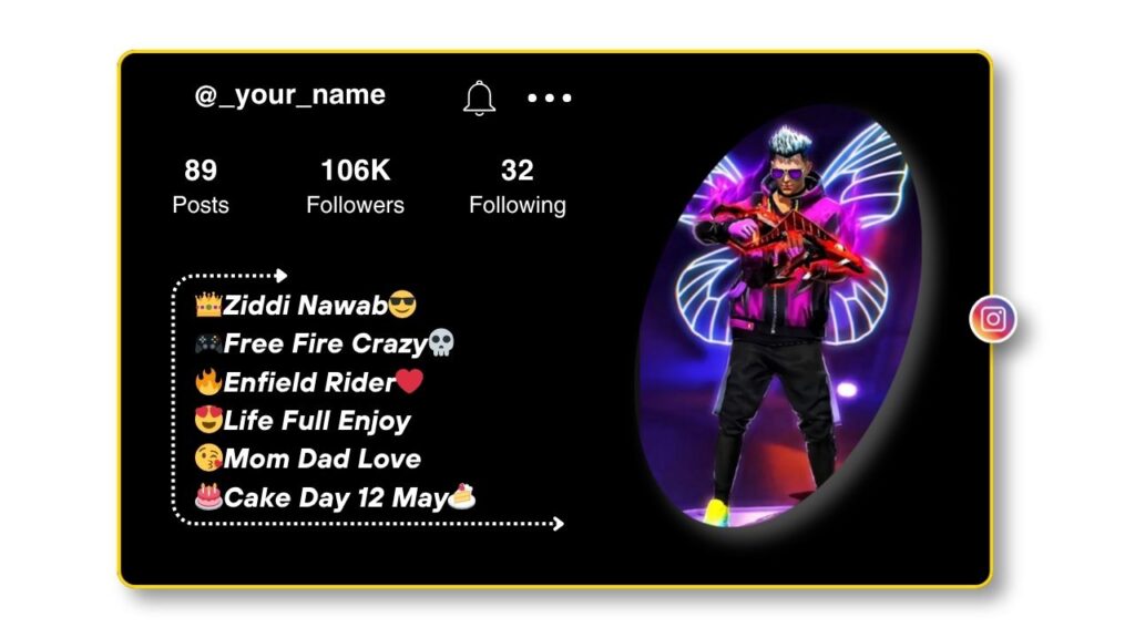 Instagram Bios for Free Fire Lover
