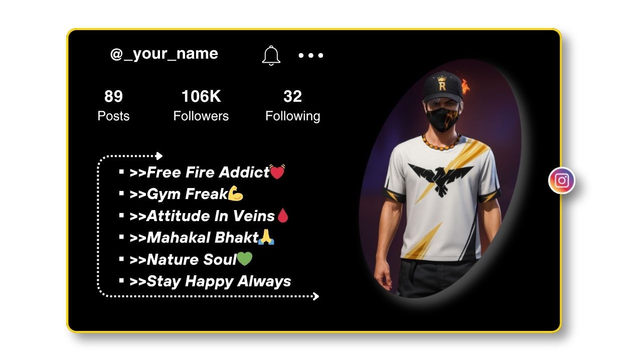 Free Fire Bio for Instagram