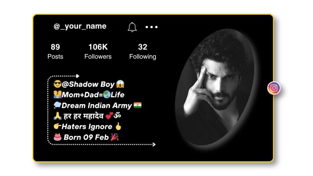 Instagram Bio in Hindi for Boys